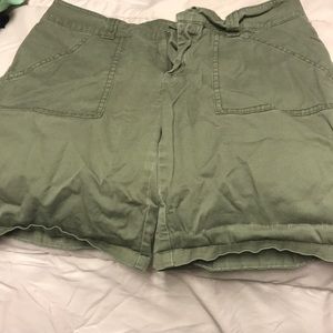 Army green New York & company shorts